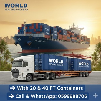 WORLD Movers Packers➡️Door To Door CARGO DELIVERY➡️With 20-40 FT Containers➡️ 0599988706.