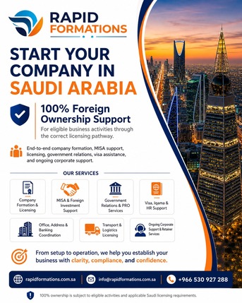 Start Your Business In Saudi Arabia Easily – Rapid Formations photo 1