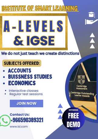 “Cambridge A & O Level Classes – Learn Smart, Score Higher!” photo 1