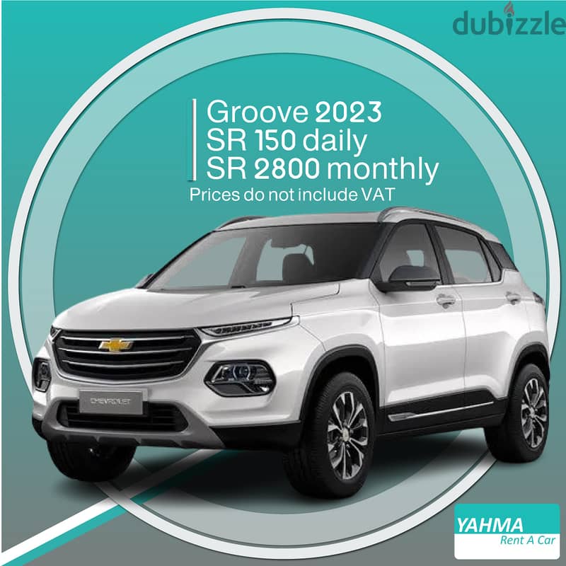 Chevrolet Groove 2023 for rent in Khobar - Free delivery monthly rent photo 1