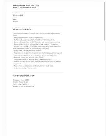 QC Inspector Civil - Immediate Joining With Transferable IQAMA photo 2