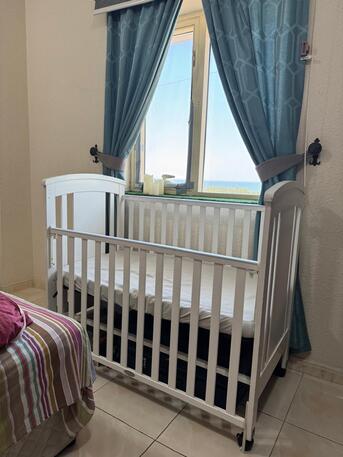 SAR 175,  BABY CRIB Moveable With Matress And Bedsheets photo 1