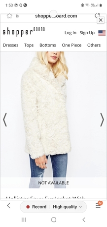 SAR 100,  Hollister Fur Jacket. photo 1