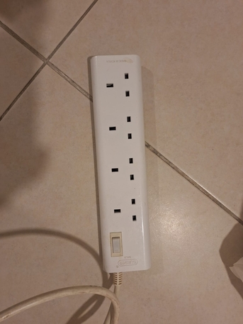 SAR 80,  Power Extension Socket, Likely A LASER Brand Model G405 Based On The Text On The Device.