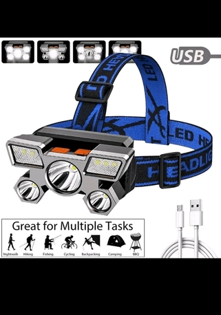 SAR 20,  Portable USB Rechargeable Headlight For Outdoor.  4 LED Headlamp