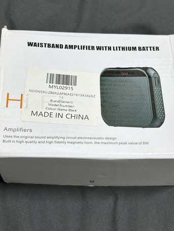 SAR 20,  HiFi Waistband Amplifier With Lithum Batter photo 1