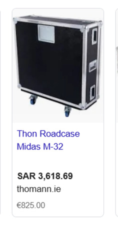 SAR 1450,  Midas M32 Or YAMAHA TF5, Flight Case photo 3
