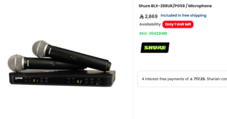 SAR 2300,  SHURE DUAL WIRELESS MICS photo 3