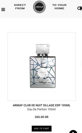 SAR 220,  ARMAF - Sillage