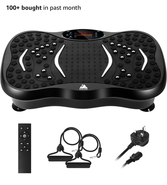 SAR 180,  Vibration Fitness Exercise Machine For Home Use, With Bluetooth Speaker, 5 Program Modes, photo 1