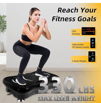SAR 180,  Vibration Fitness Exercise Machine For Home Use, With Bluetooth Speaker, 5 Program Modes, photo 2