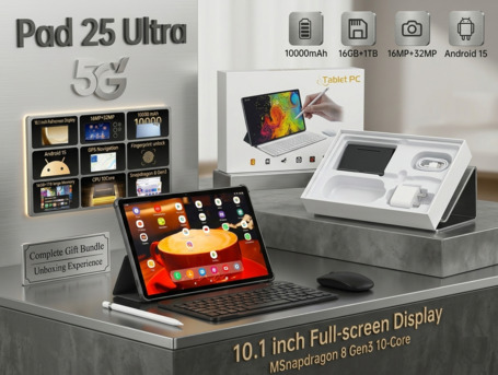 SAR 43000500,  ANDROID -15 ORGINAL PAD 25 ULTRA 2025  PROCESSOR :SNAPDROGAN 8 CORE 10   BATTERY : 10000 M photo 2