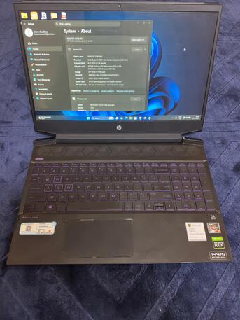 SAR 1800,  HP Pavilion Gaming Laptop – Ryzen 5 5600H / RTX 3050 – Excellent Condition