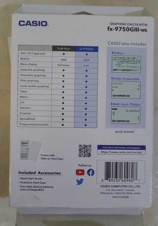 SAR 280,  New = Casio Fx-9750 GIII Graphing Calculator For Sale.. photo 3