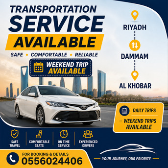 Pick And Drops Available From  Damman Al Khobar To Riyadh photo 1