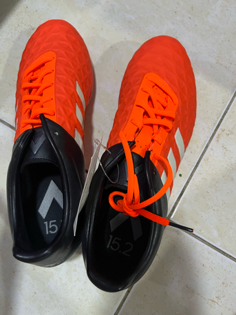 SAR 65,  New ADIDAS ACE 15.2 Black And Orange Football Shoes photo 1