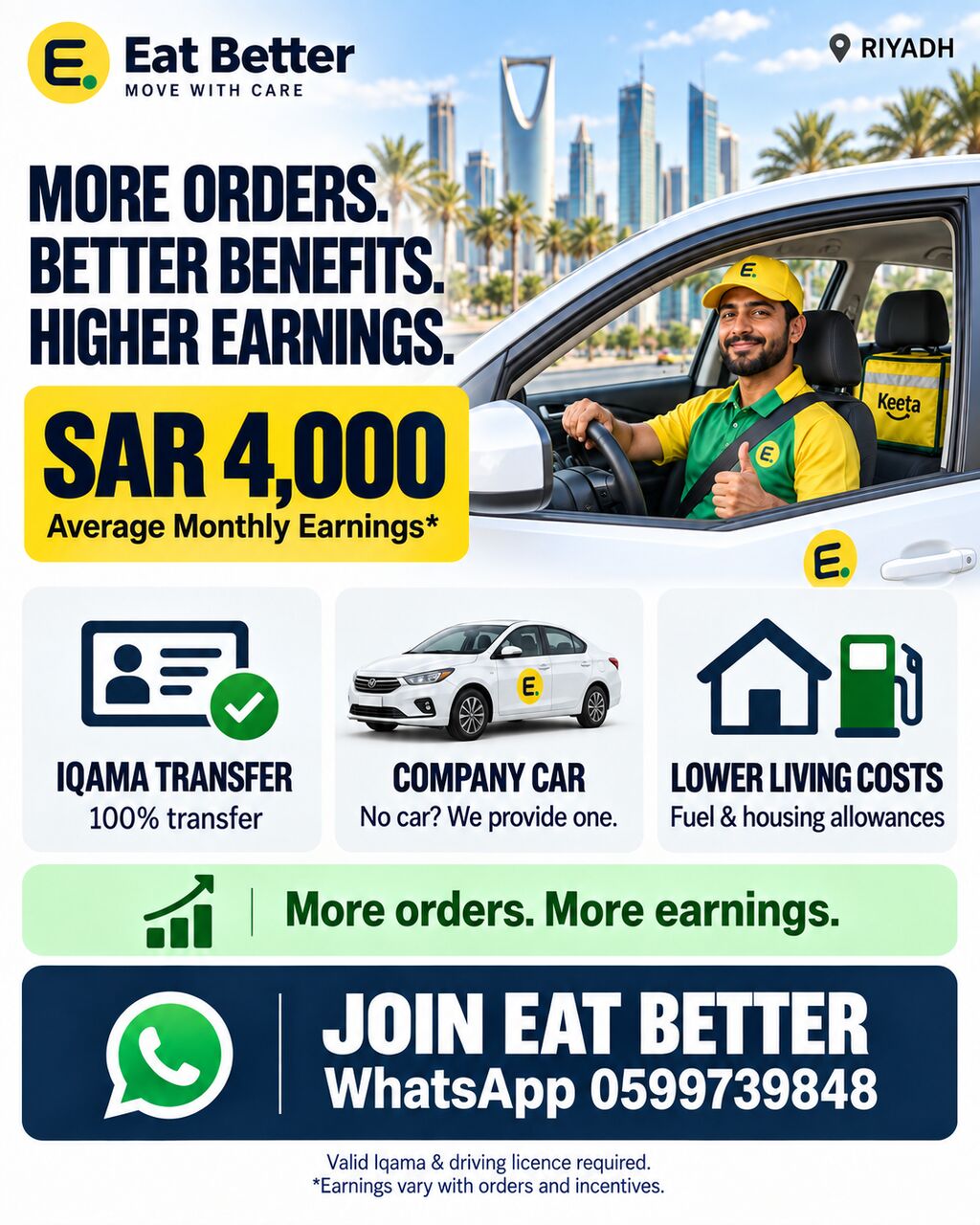 We Are Hiring Food Delivery Drivers