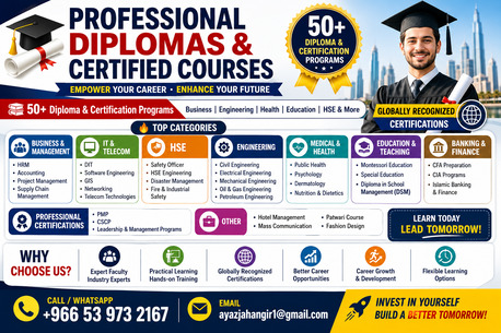*🎓 PROFESSIONAL DIPLOMAS & CERTIFIED COURSES photo 1