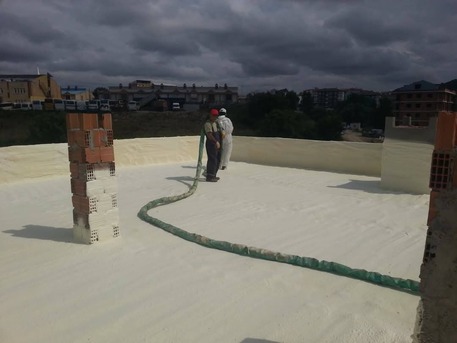 '' Spray Polyurethane Foam For Waterproofing And Thermal Protection " photo 1