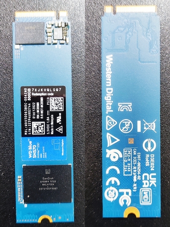 SAR 350,  500GB SSD NVMe Western Digital WD Blue SN570 For Sale photo 1