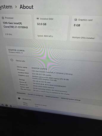SAR 6000,  Predator NEO 16 RTX 4060 I7 13th Gen photo 2