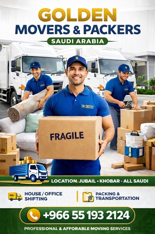 Golden Pakistani Movers & Packers Saudi Arabia – Trusted Moving & Packing +966 55 193 2124 photo 1