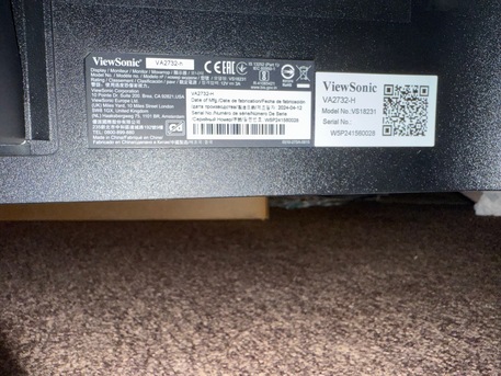 SAR 285,  Viewsonic VA2732-h 27inch Full HD Monitor photo 2